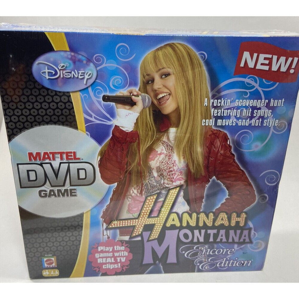 Disney Hannah Montana Mattel DVD Encore Edition Sealed Board Game